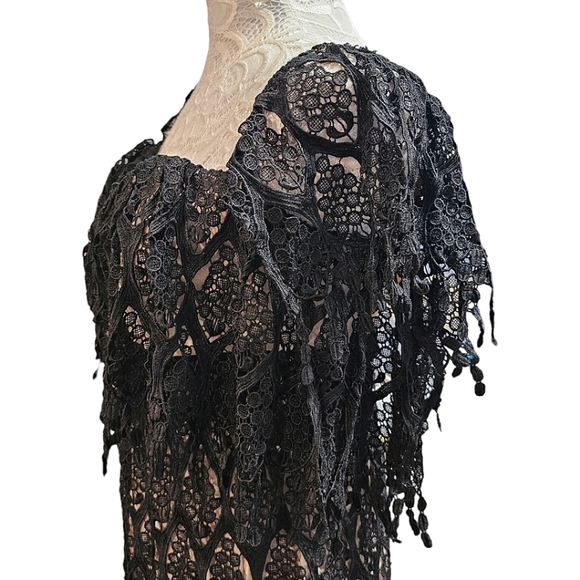 Revolve Stone Cold Fox Iowa Dress In Black Size XS Small Party Lace Overlay - Picture 7 of 10